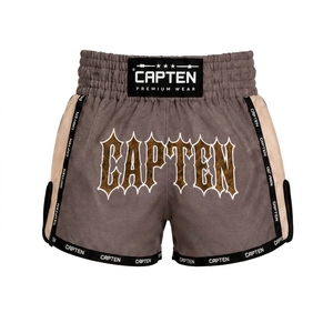 Custom Men's Muay <b>Thai</b> <b>Shorts</b> Elastic Waist Breathable Quick Dry Primium Customized Printed Logo MMA Sportswear <b>Shorts</b> - Product Image 6