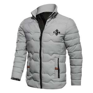 Chaqueta acolchada para hombre, venta de chaqueta de invierno con logotipo personalizado, cremallera estampada transpirable de poliéster 100% de ATLANTIC - Product Image 5