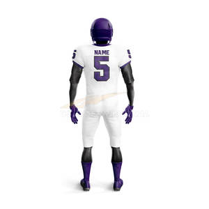 Uniforme de fútbol americano, uniforme de fútbol de poliéster, venta al por mayor, uniforme de fútbol americano, conjuntos de uniformes transpirables de secado rápido - Product Image 3