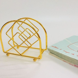 Traditional Design Good Quality Napkin Holder Metal Made Desktop <b>Tissue</b> Napkin Holder for Bars and Restaurant Accessory Supply - Product Image 4