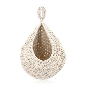 eardrop <b>Hanging</b> <b>Storage</b> <b>Basket</b> for Pantry, Boho <b>Hanging</b> Fruit Vegetable <b>Basket</b> - Product Image 4
