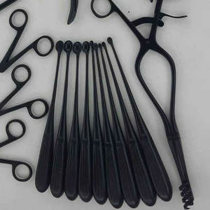 Curette osseuse laminectomie instruments orthopédiques chirurgicaux enduits noirs 16 pièces instruments chirurgicaux de qualité allemande - Product Image 6