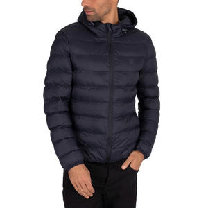 Chaqueta de invierno personalizada para hombre, venta al por mayor, chaqueta de plumón para hombre, abrigo informal cálido con capucha, chaquetas acolchadas de calidad para hombre - Product Image 2