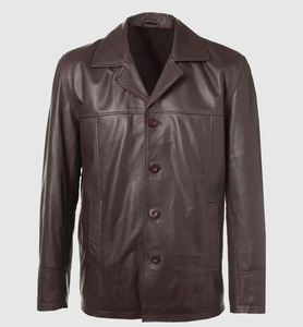 Meilleures ventes Veste en cuir d'hiver pour hommes Dernier style et nouvelle arrivée Logo avant Vente en gros - Product Image 3