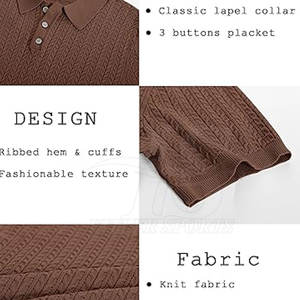 Polos de punto hechos en el mejor material Personalice su propio diseño Polo de punto de nuevo estilo - Product Image 5