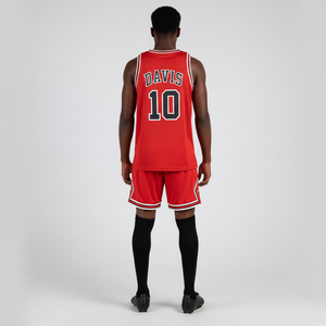 Tenue de basketball personnalisée pour homme, qualité supérieure, grande taille, respirante, impression par sublimation, broderie, ensembles thermocollés, débardeur 100% - Product Image 6