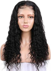 Peluca frontal de encaje completo de cabello humano rizado virgen indio crudo barato peluca frontal de encaje transparente de cabello humano natural - Product Image 3