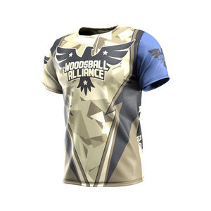 Venta al por mayor de diseño personalizado sublimación sin mangas paintball jersey de alta calidad que absorbe la humedad sostenible paintball chaleco tops - Product Image 2