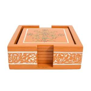 Juego de posavasos de madera oscura con logotipo personalizado al por mayor, Madera rústica cuadrada de acacia de olivo en blanco para cocina o uso doméstico, se recomienda bebidas - Product Image 2