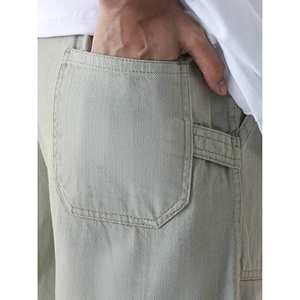 Pantalones Cargo Mint Chalk VII, 100% Lona de Algodón, Corte Recto con Estampado Chalk Mint - Product Image 4