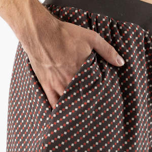 Pantalones cortos de secado rápido para hombre, color azul marino con diseño de rayas de burbujas, cierre de cordones, pantalones cortos de baño con logotipo - Product Image 2