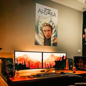 Póster de Ahsoka Tano de Star Wars de Estilo Moderno, Arte Mural de Ahsoka - Product Image 1