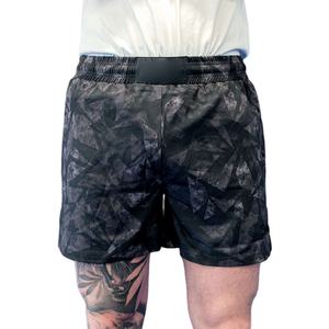 Pantalones Cortos de Doble Capa para MMA BJJ Sin Gi con Forro de Compresión, Corte Alto, Ligeros, de Secado Rápido, Duraderos, Suaves y Transpirables, Unisex - Product Image 1
