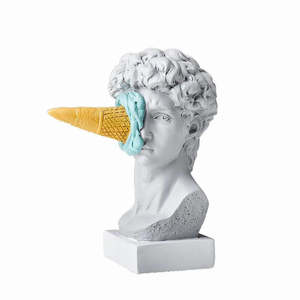 Estatua del David de Miguel Ángel, Figura de Ángel en Resina y Fibra de Vidrio 3D, Modelo Pintado para Decoración del Hogar, Ideas de Regalos de Arte y Manualidades - Product Image 1