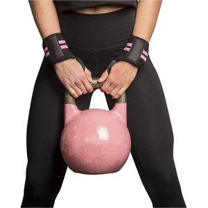 ซื้อปลอกข้อมือยกน้ำหนักคุณภาพสูงแบบขายส่ง ผลิตตามสั่ง สำหรับออกกำลังกาย ฟิตเนส พาวเวอร์ลิฟติ้ง ทำจากยางธรรมชาติ PVC กันลื่น - Product Image 4