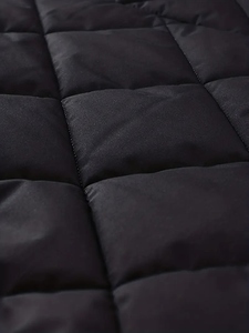 Veste matelassée ZipUp à col mandarin en toile enduite polaire chaude Hommes Hiver Automne Personnalisé de haute qualité - Product Image 5