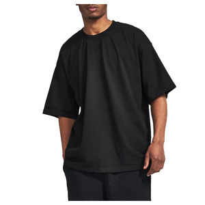 Comprar Camiseta de Algodón Personalizada, Camiseta Urbana de Color Liso, Camiseta Oversize de Algodón Pesado con Bordado Personalizado 2026 - Product Image 2