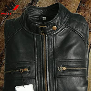 Men's Genuine Leather Biker <b>Jacket</b> Wholesale Vintage Brown Distressed Lambskin Motorcycle <b>Jacket</b> Customized Formal Black Brown - Product Image 2