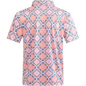 Polo de golf personalizado para hombre Camiseta de manga corta con logotipo OEM 100 Poliéster Camiseta de punto de secado rápido - Product Image 5