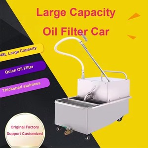 Macchina Professionale per Filtraggio Olio da Frittura con Carrello, Filtro per Olio da Cucina - Product Image 6