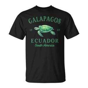 T-shirt da viaggio delle Isole Galapagos dell'Ecuador con tartaruga per uso promozionale - Product Image 1