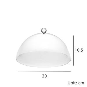 [Holar] Taiwan Made 20 cm 8 "Multifonctionnel En Plastique Cuisine Transparent Gâteau Plateau De Service avec Couvercle - Product Image 2