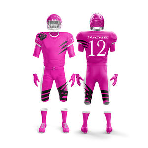 Ensemble d'uniformes de football américain professionnels personnalisés de haute qualité pour adultes, chemises en polyester respirant fabriquées au Pakistan - Product Image 2