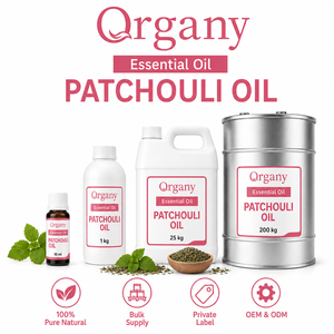Aceite Esencial de Pachulí Puro 100% a Granel, Pogostemon Cablin, Destilado al Vapor, Venta al por Mayor, Etiqueta Privada, OEM, Cosmética, Perfumería, Velas - Product Image 1