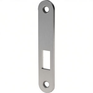 Silver S413 Steel <b>Strike</b> <b>Plate</b> 20mm Width X 105mm Length with Rounded DIN for Left/Right BKS for Shops - Product Image 3