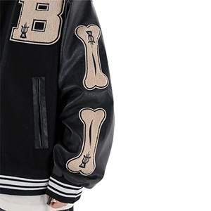 2026 hommes personnalisé hiver nouvelle mode université veste en cuir de vache manches Letterman Varsity Baseball vestes pour unisexe - Product Image 6