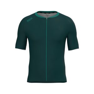 Maillot de cyclisme léger et respirant pour homme - Vert océan profond en polyester sublimé - Product Image 4