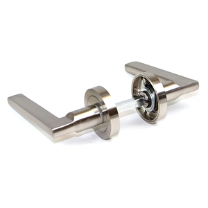 Set di porte e finestre in alluminio e Zamak satinato 5 Perth e maniglie per finestre con rosetta da 50mm per porte interne - Product Image 4