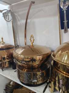 Réchaud à buffet, chauffe-plats pour traiteur, en acier inoxydable, avec cellule à combustible, réchaud à eau, couvercle de plat à nourriture, source de chaleur, ustensiles de service - Product Image 1