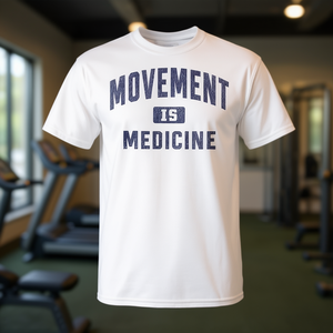 T-Shirt per Medici Sportivi e Fisioterapisti 'Il Movimento è Medicina' Abbigliamento Promozionale - Product Image 3