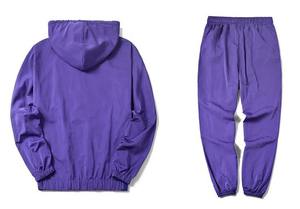 Dernier modèle de survêtement personnalisé en gros pour hommes coupe-vent tissu respirant confortable entraînement de gymnastique quotidien - Product Image 2