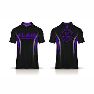 Gran oferta de algodón 100% para hombre, camiseta Polo personalizada de buena calidad, Color sólido, estilo informal, patrón, 180g, tela, peso frontal - Product Image 6