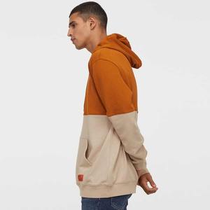 เสื้อมีฮู้ดสำหรับผู้ชายโลโก้แบบกำหนดเองขอบล่างทรงโอเวอร์ไซส์แบบเรียบมีป้ายปักคุณภาพดีรับสินค้าเป็นอย่างดี - Product Image 3