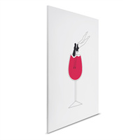 Décoration murale moderne suspendue pour mariage et maison, art mural sur toile en bois avec format portrait et cadre tendu - Fabriqué en Allemagne