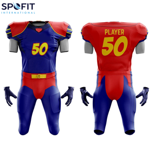 Uniformes de Fútbol Americano Profesionales Personalizables, Conjuntos de Ropa Deportiva Unisex de Secado Rápido - Product Image 1