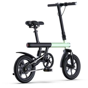 Bicicleta Eléctrica Plegable de 14 Pulgadas, Bicicleta Urbana Ultraligera con Marco de Aluminio, Doble Suspensión, Motor sin Escobillas, Asistencia al Pedaleo de 250W - Product Image 4