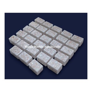 Rectangular Shape Best Handmade Design Marble Inlaid <b>Box</b> With Mother Of Pearl Material For Festivals Gifts Item - Product Image 4