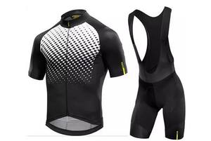 Conjunto de Jersey y Culotte de Ciclismo para Hombre, Colores Personalizados, Logotipo Personalizado, Dos Piezas, Uniforme de Equipo OEM, 100% Poliéster, Sublimación - Product Image 5