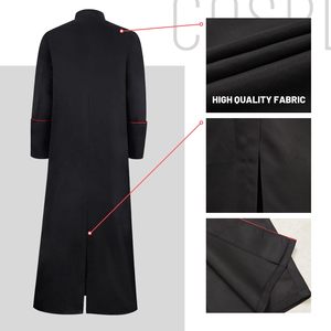 ชุดคลุมแบบ unisex มีปก ออกแบบโลโก้ได้ ระบายอากาศได้ดี ชุดคลุมสำหรับนักบวช สำหรับสวมใส่ในพิธีกรรมทางศาสนาแบบดั้งเดิม เหมาะสำหรับผู้ชาย - Product Image 3