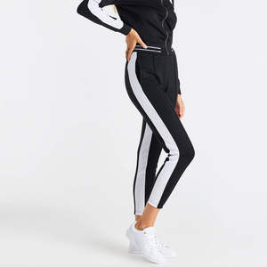 Pantalon de survêtement décontracté en toile pour femme, style streetwear d'hiver, taille XL, coupe régulière, poids lourd, fermeture élastique à cordon, plat - Product Image 3