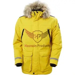 Premium Quality Blank Custom Jacket Pullover Windbreaker Men's Hooded Side-Zip Anorak With Front Flap Pocket Men's Parka