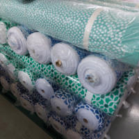 Jenny-lote disponible Tela estampada de la mejor calidad, diseño de flores hermosas, 95% poliéster, 5% licra, disponible en Corea
