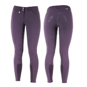 Medias ecuestres de nailon personalizables con cómodos pantalones transpirables Con parche en la rodilla para montar a caballo Jodhpur y pantalones - Product Image 1