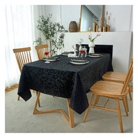 Magnifiques nappes rondes de luxe 100 % lin, jetables, imperméables, durables, faciles à imprimer, à motifs unis, pour hôtels, tailles personnalisées