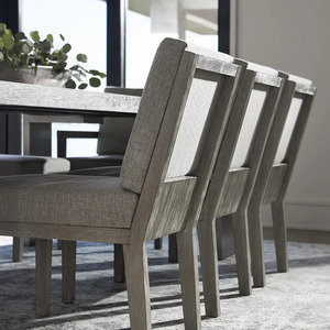 Ensemble de salle à manger moderne en bois de chêne massif avec chaises rembourrées et table rectangulaire, mobilier de restaurant pour hôtel - Product Image 2