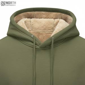 Sudadera con Capucha para Hombre 2025, Gruesa, 500 g/m², Felpa, Sin Cordones, Corte Regular, Temporada de Invierno, Reversible, Estampado Digital, con Bolsillo - Product Image 4